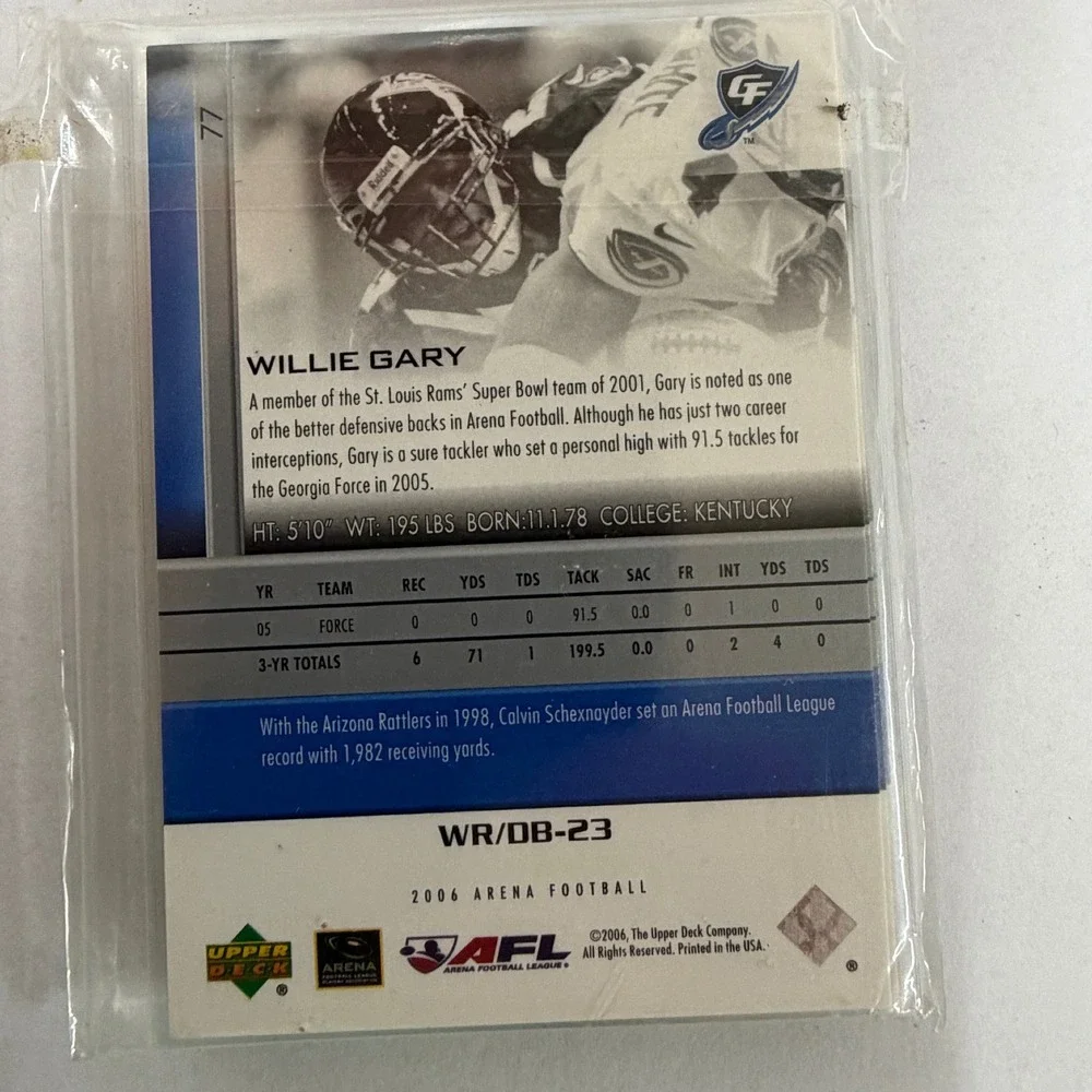 3 2006 Upper Deck Arena Football AFL Georgia Force Team Sets Kubiak Garner Lee